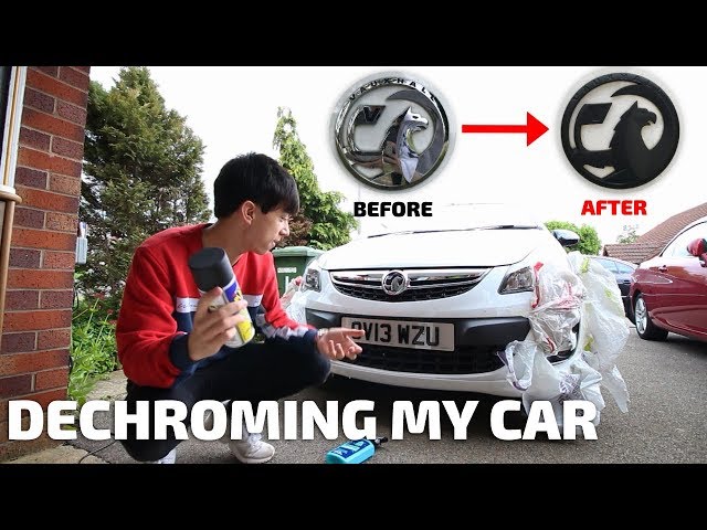 DECHROMING MY CAR!!!