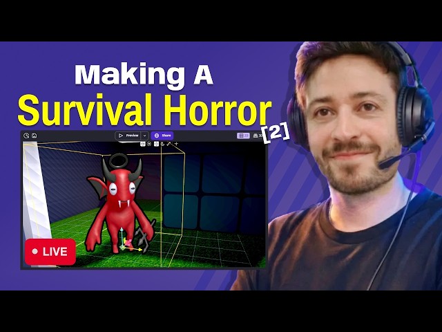 Making A Survival Horror Game - AI Assisted │ live stream (2)