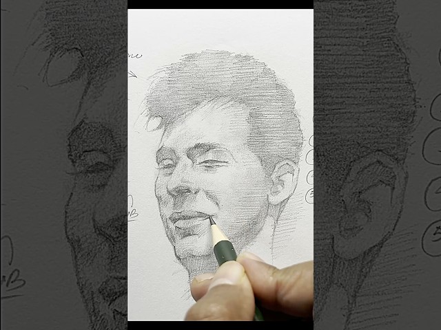 How to Block and Shade a Portrait #drawing #sketch #pencildrawing