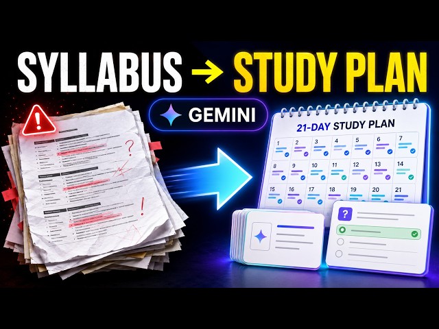 Google Gemini for Students Tutorial 2026: Turn Any Syllabus Into a Study Plan