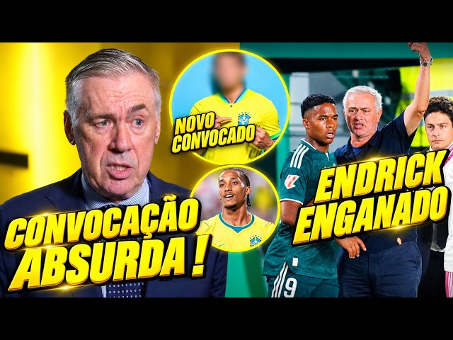 ANCELOTTI HAS GONE MAD! NEW PLAYER CALLED UP! ENDRICK CHEATED AT REAL MADRID!