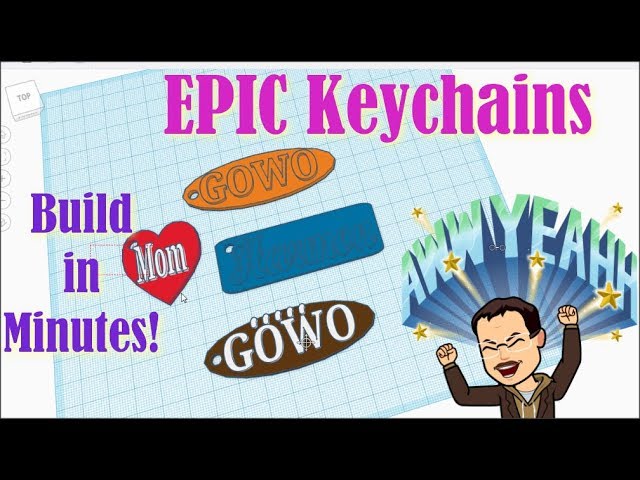 Design Your Own Epic Key Chains With Tinkercad In Minutes!