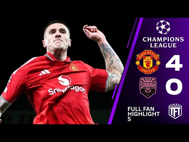 Man United Score 4...Sesko Scores AGAIN! Manchester United 4-0 Sabah Highlights