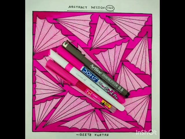Drawing of Abstract Design 120(Step by Step)#abstract#design#drawing#art@geetakwatra699