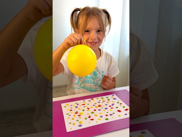 Amazing Art Using Balloon 🎈 Fun DIY for Kids #art #painting #drawing #diy #craft