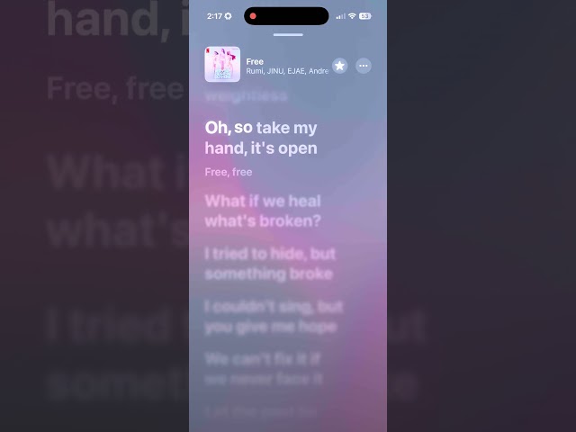 Increased Lyric Emphasis on iOS 26.4 Dev Beta 1? | Apple Music Lyrics | Free | Rumi & Jinu