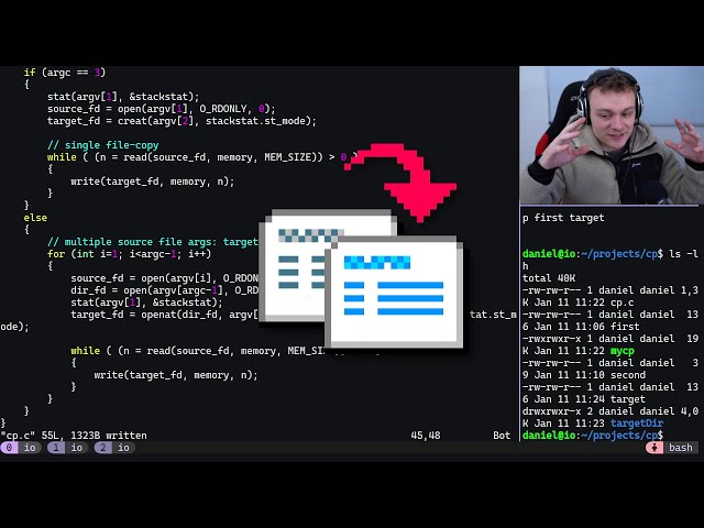 Coding the Copy Command (cp) in Raw C