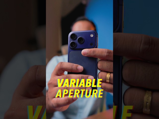 New Variable Aperture on iPhone 18 Pro