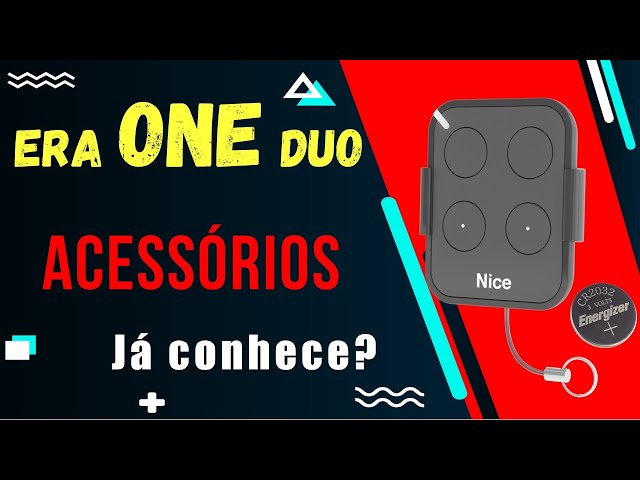 Como Usar os ACESSÓRIOS do Controle Remoto ERA ONE DUO, da LINEAR, Nice Peccinin