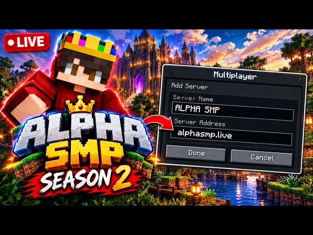 🔴| Finally ALPHA SMP 2 is Launched | Alpha Boyz