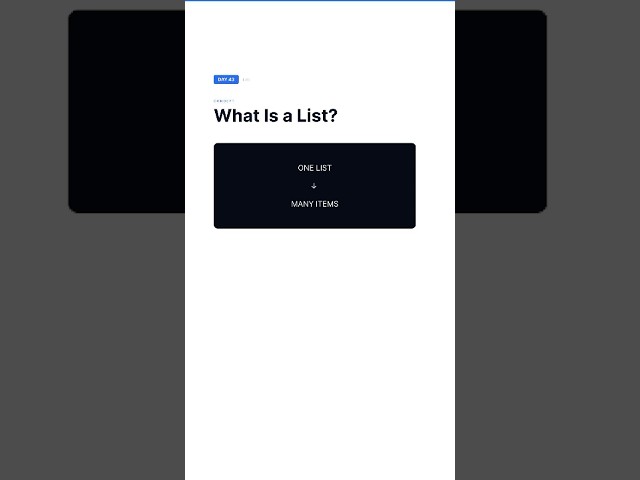 What Are Lists in Programming? | Software Engineering From Zero To Hero - Day 43