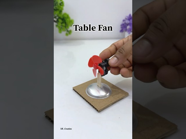 Table fan without battery power ⚙️ #dcmotor #automobile #motorbuilding