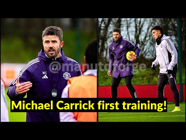 Carrick’s first training session as Mbeumo & Amad Diallo return to Carrington | Man Utd News