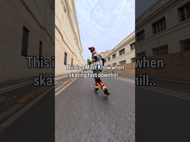 Advanced Downhill Skater Tips 🔥😱 #rollerblading #streetskating #learnonyoutube #shorts