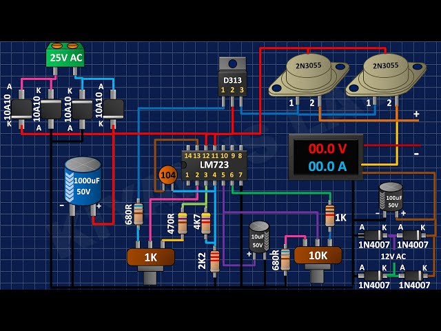 How To Make Variable Lab Bench Power Supply