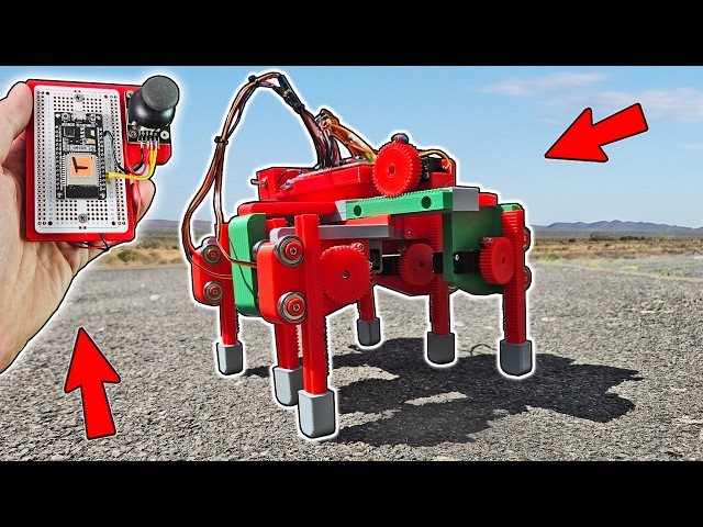 Open Source ESP32 8-Servo Hexapod Robot