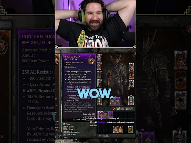 Beautiful Selig Mythic Craft in Diablo 4 S15! #diablo #diablo4 #diabloiv #twitch #diablopartner