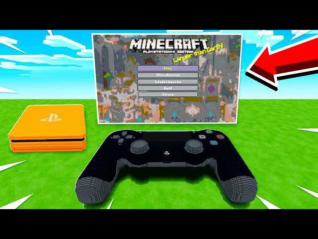 PLAYING MINECRAFT ON A PS4 INSIDE MINECRAFT!