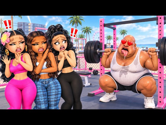 MY CREEPY NEIGHBOR STALKS BADDIES AT THE GYM In LifeTogether 🏠 RP| Roblox