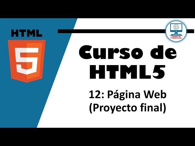 HTML5 Course - 12: Web Page (Final Project)