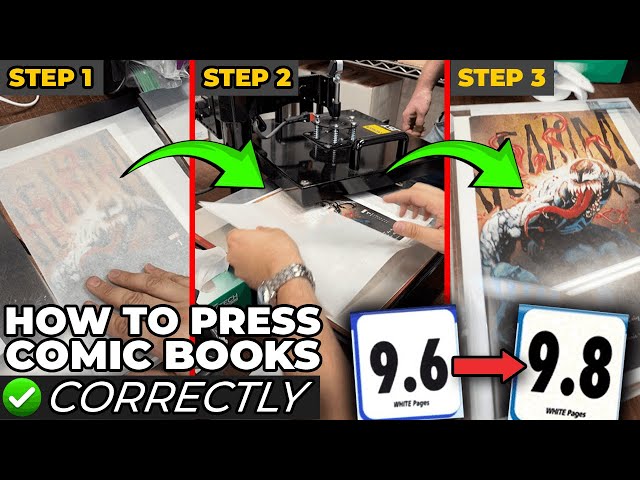 How to Press a Comic Book CORRECTLY 📚💯 ft. @ImmaculateComics