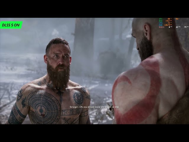 God of War 2018 | DLSS 5 ON vs OFF Comparison (RTX 5060)