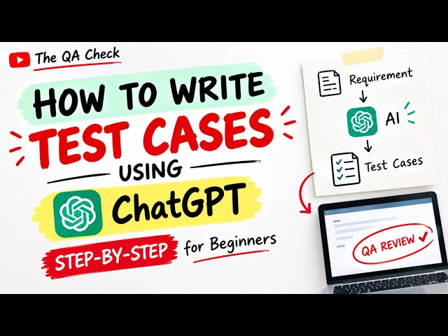 How to Write Test Cases Using ChatGPT | Step-by-Step QA Tutorial for Beginners