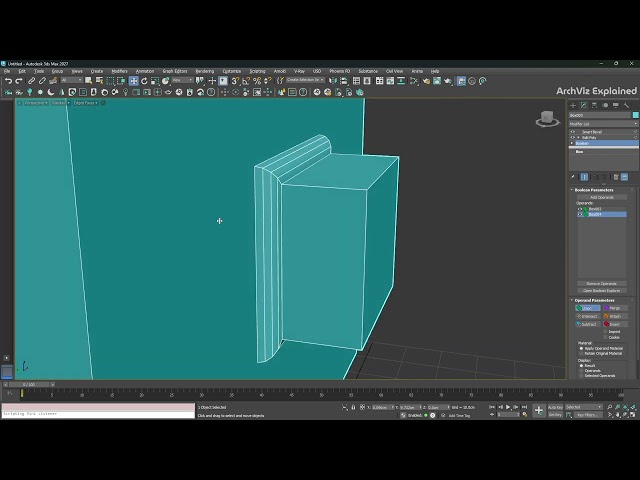 3ds Max 2027 Smart Bevel Tutorial