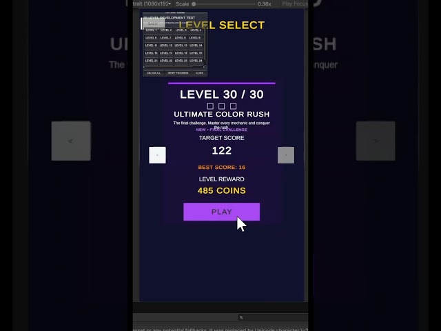 30 LEVELS! 🔥 Would You Reach Level 30? | Unity #Shorts