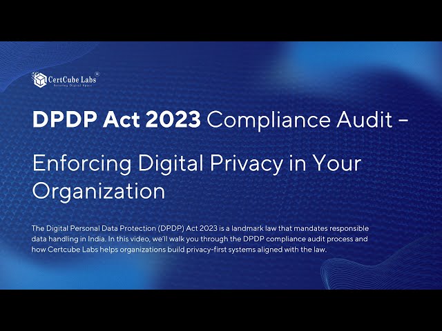 DPDP Act 2023 Compliance Audit Explained 🔒 | Must-Know for BFSI, Healthcare & IT Companies in India