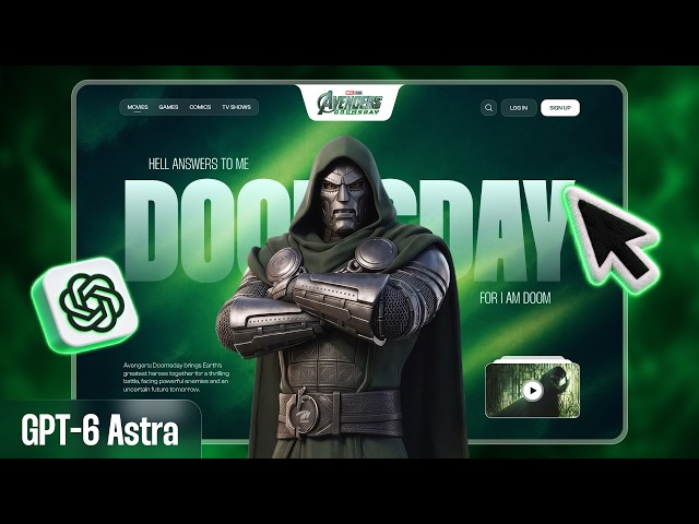 I Built a Cinematic 3D Website with Figma + GPT-6 Astra
