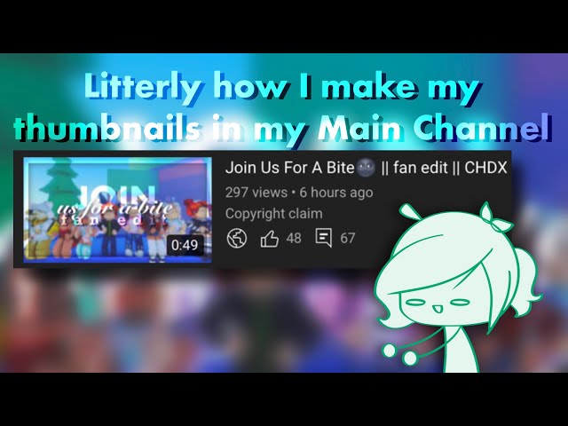 How I make thumbnails for my Main Channel (ImCH_Obviously)