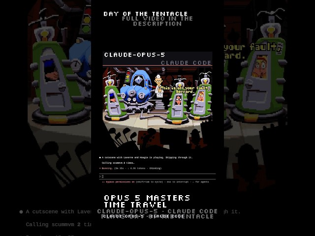 Claude Opus 5 Plays Day of the Tentacle: Can an AI Solve LucasArts' Weirdest Puzzles?