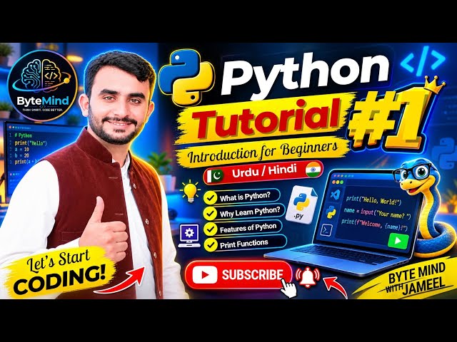 Tutorial #1 | Python Full Course for Beginners | Zero Se Python Seekhein | Urdu/Hindi