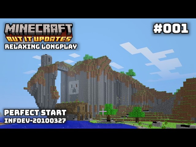 Minecraft's First Version Relaxing Longplay - Perfect Start | No Commentary | #001