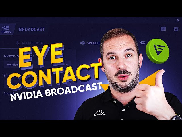 Eye Contact by Nvidia Broadcast | AI powered eye contact