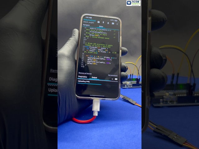 Program Arduino Without Laptop! 💻❌📲 #ArduinoDroid #roboarmy #arduino #shortsviral