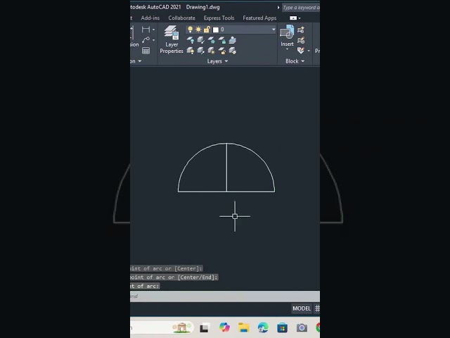 AutoCAD ARC Command 🔥 3 Point से Perfect Arc बनाएं | #06