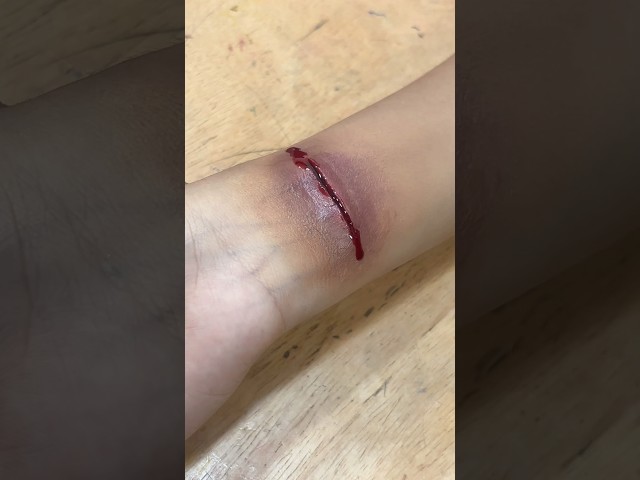 Realistic Wound Prosthetic Makeup Tutorial 🩸 | SFX Makeup Transformation