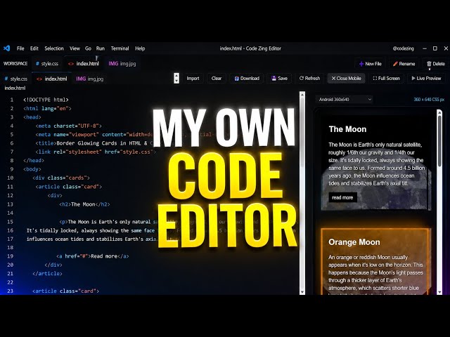 Introducing Code Zing Editor!