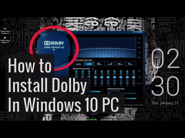 how to install dolby
