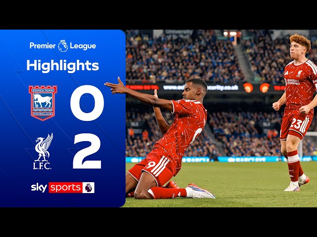 Isak double gets Liverpool first win of season! | Ipswich 0-2 Liverpool | Premier League Highlights