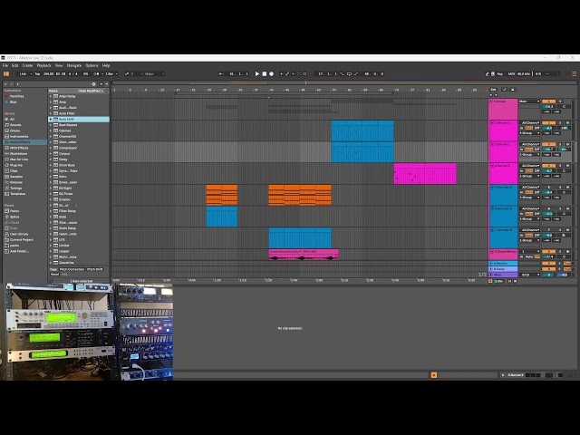 Finishing up next months single.  Production breakdown