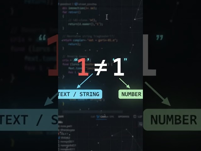 '1' vs 1 — What's the Difference? 🤯 | Programming Explained