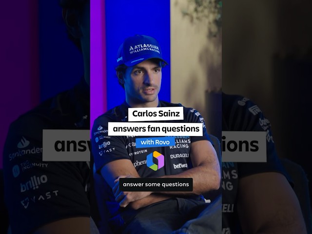 Carlos Sainz answers fan questions with Rovo