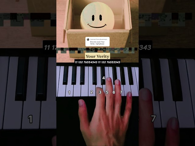 Your Verity - CG5 x Horror Skunx (Piano Tutorial) #verity #shorts