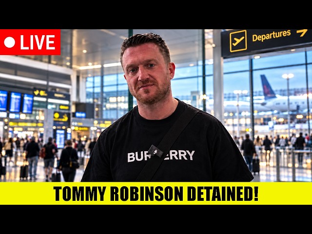 🚨BREAKING: Tommy Robinson DETAINED By Counter Terrorism Police!