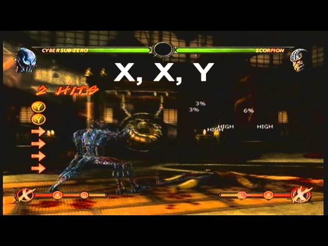 Mortal Kombat 9 (2011) Cyber Sub Zero Combo Guide