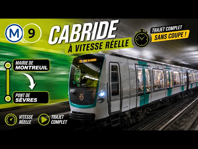 🚇 Embarquez pour un cabride intégral de la ligne 9 du métro parisien !
