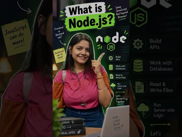 What is Node.js? JavaScript Beyond the Browser 🤯 #shorts #programming #backenddevelopment #coding